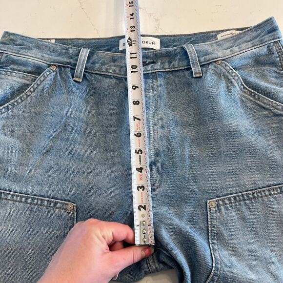 Aritzia Denim Forum The Lou Low Rise Carpenter Loose Fit Utility Cargo Jeans - Picture 11 of 12